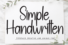 Simple Handwritten | Script Font