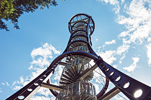Low angle view at observation tower, an Architecture Photo by BOOCYS