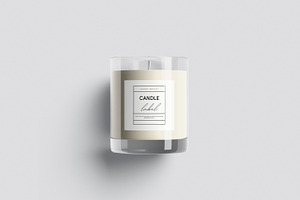 Candle Glass Mockup