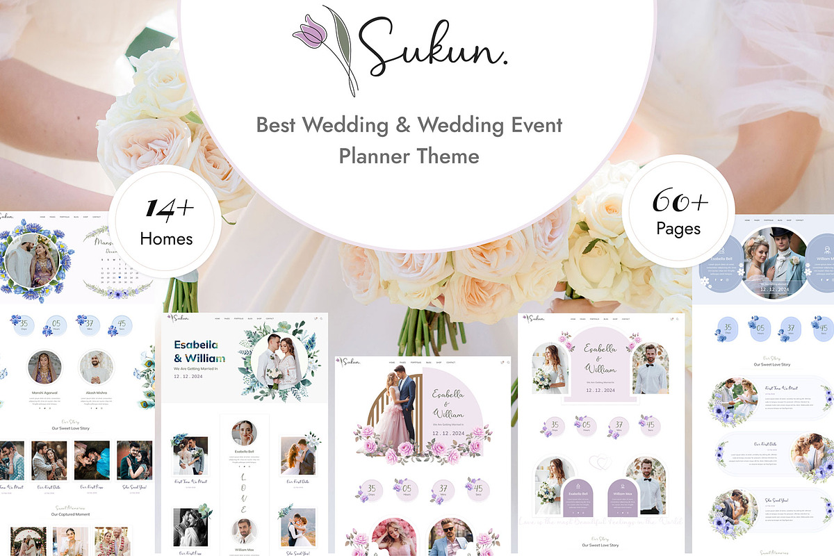 Sukun - Wedding WordPress Theme, a WordPress Template by NaimaAnjum (Photo 1 of 5)