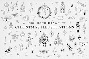 Christmas Illustrations, a Seasonal Illustration by The fine line