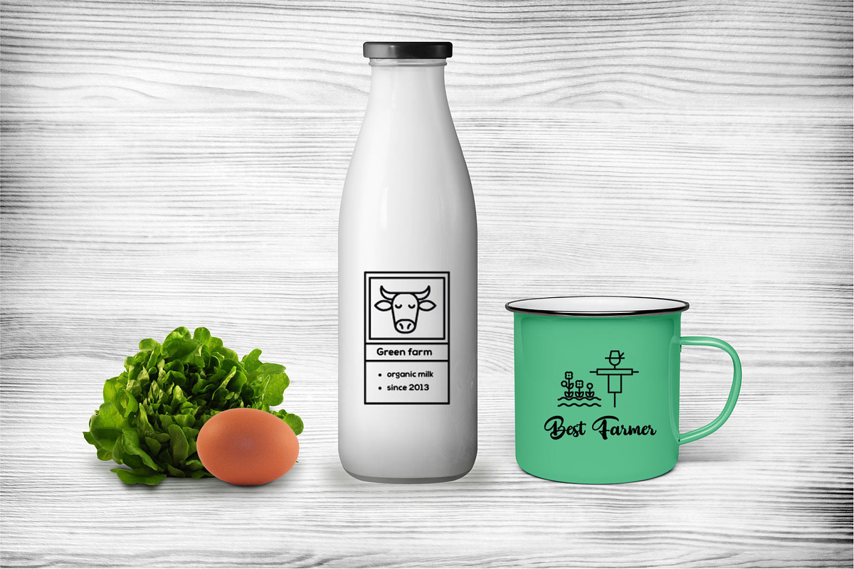 Line Farm Icons., an Outline Icon by BezierMagic (Photo 3 of 5)