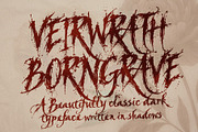 Veirwrath Borngrave - Haunted Beauty, a Handwritten Font by HypeWorksCo (Thumbnail 1 of 12)
