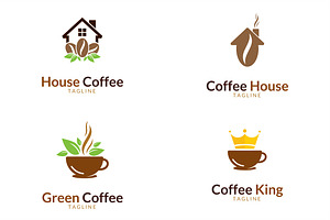 10 Coffee Logo Bundle 1