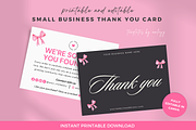 Luxury Coquette Thank You Card, a Card Template by Elegant_Studio44 (Thumbnail 2 of 5)