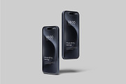 iPhone 15 Pro Mockup, an iPhone Mockup by Graphiculon (Thumbnail 2 of 11)