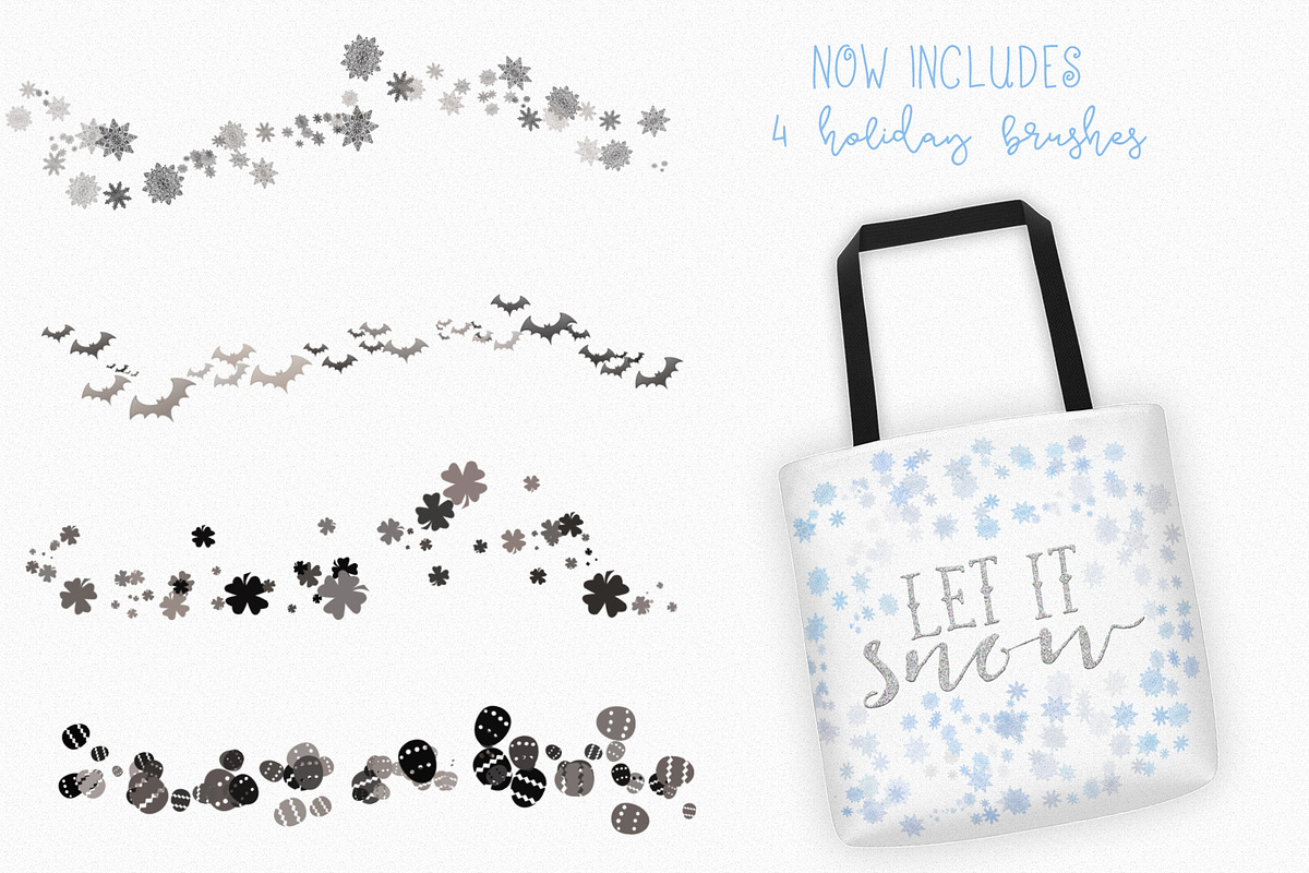 Confetti Brushes for Photoshop, a Brush Add-On by Phat Happy Life (Photo 3 of 5)