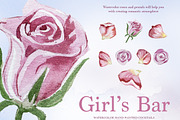 Hand Painted Girl's Bar Clipart, a Food Illustration by ArtCreationsDesign (Thumbnail 9 of 14)