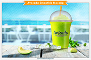 Avocado Smoothie Mockup, a Product Mockup by Plus Media (Thumbnail 4 of 6)
