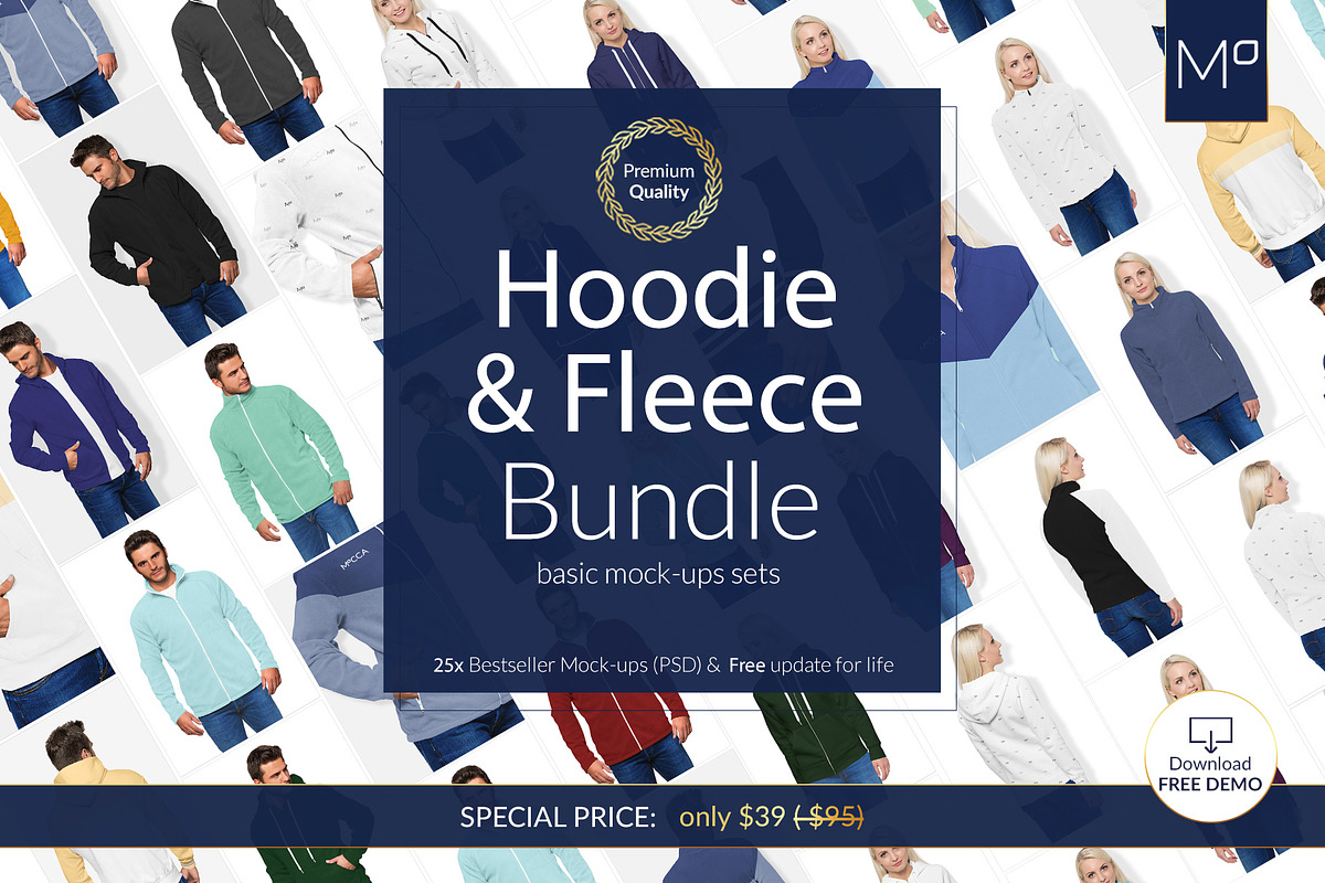 HOODIE & FLEECE BUNDLE 25xMock-ups, a Books & Magazine Mockup by Apparel_Mockups (Photo 4 of 28)