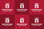 Letter M N O P Q R Gift Package Logo, a Branding & Logo Template by Pray Art Design Studio (Thumbnail 2 of 2)