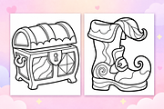 Fairytale Coloring Pages Vol. 2, an Object Illustration by Inkivelle Studio (Thumbnail 2 of 3)