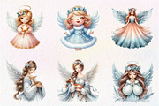 Christmas Angel Clipart, an Illustration by CreationArt (Thumbnail 2 of 5)