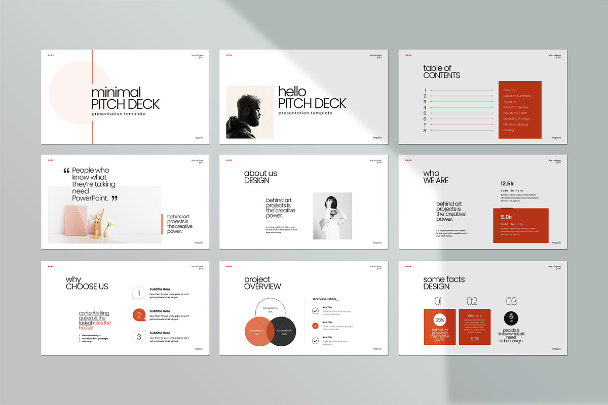 Minimal Pitch Deck Template, a Presentation Template by evgenystudio (Photo 5 of 7)