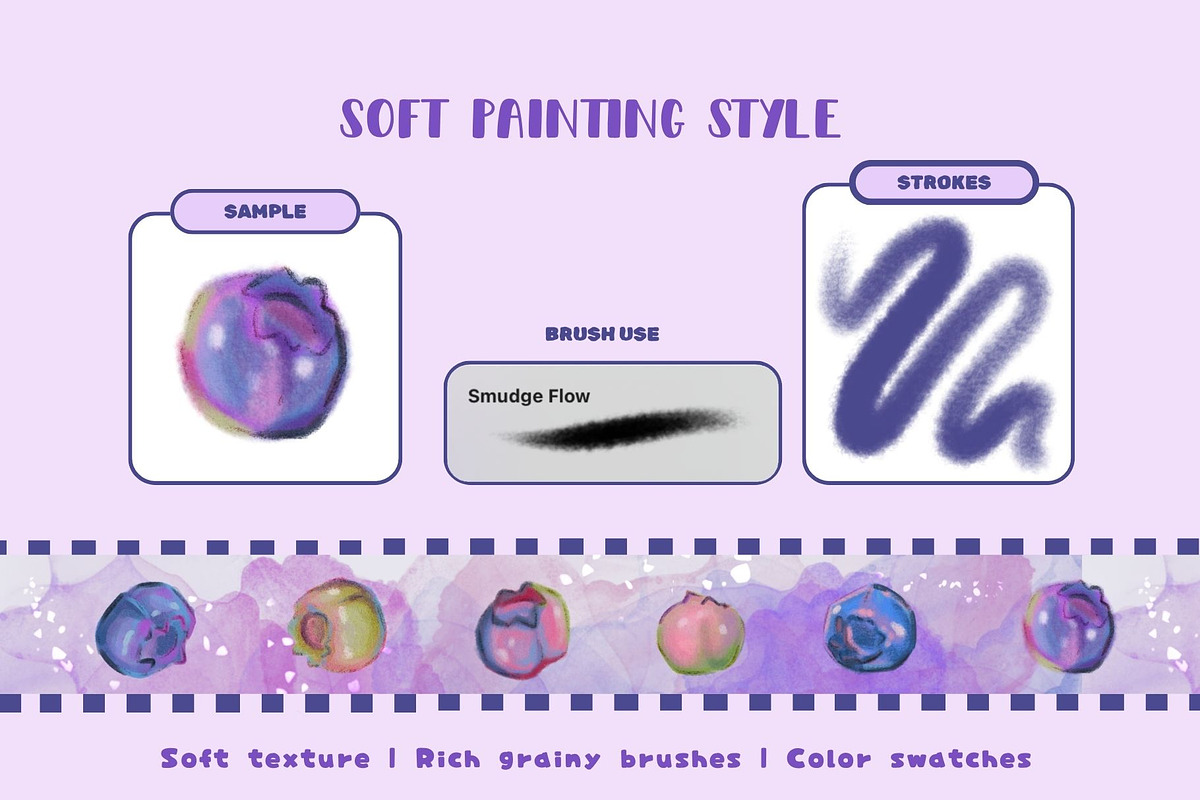 Bluebloom Soft Procreate Brushes, a Brush Add-On by ProcreateiBox (Photo 2 of 8)