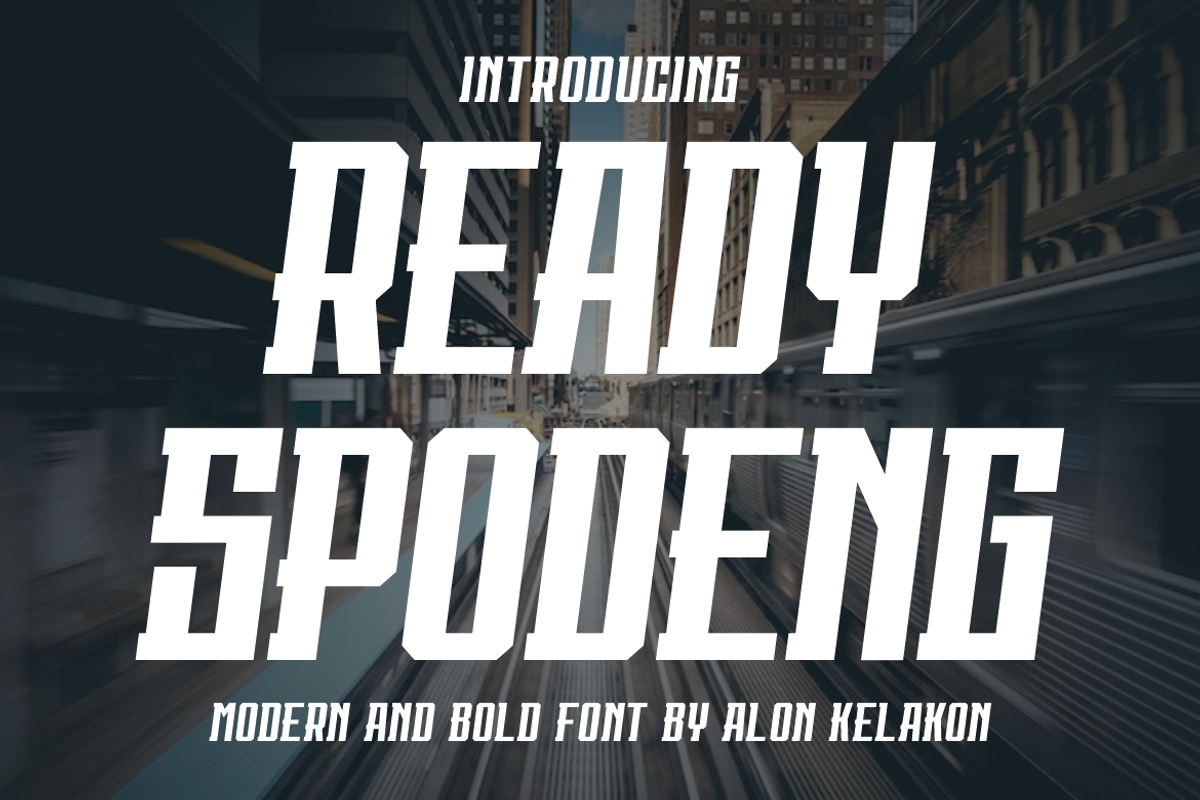 Ready Spodeng, a Serif Font by alon kelakon (Photo 1 of 6)