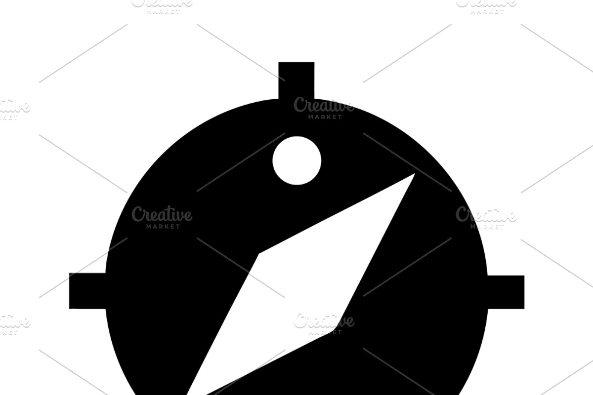 Black compass icon, an Object Illustration by SouravDesign (Photo 3 of 3)