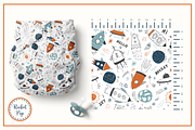 Rocket Pop - Seamless Patterns Set, a Pattern Graphic by Cuteanny Design (Thumbnail 7 of 8)