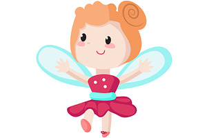 Happy cute fairy girl forest pixie, a Person Illustration by SiberianArt