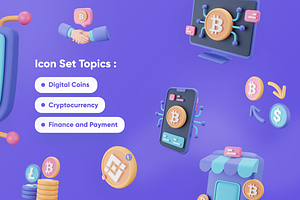 Coiny - Crypto 3D Icon Set