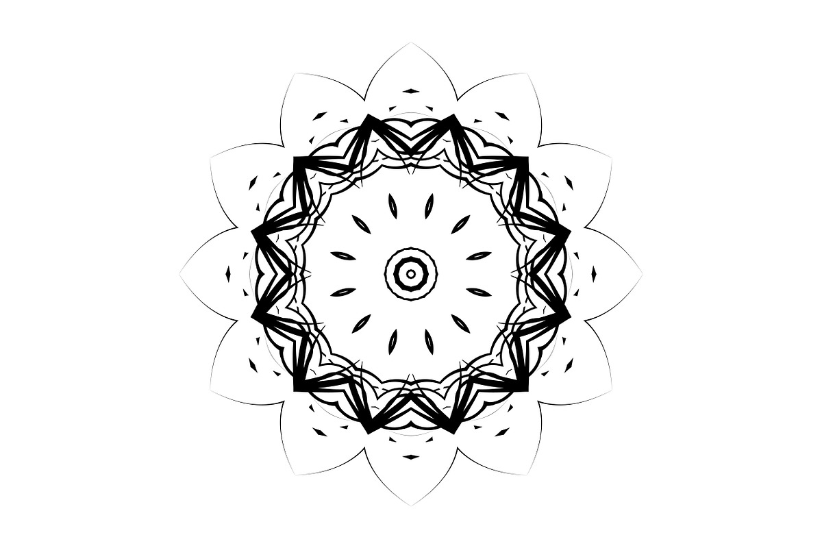 Premium Mandala Illustration Pack, a Decorative Illustration by NJ Himel (Photo 10 of 101)