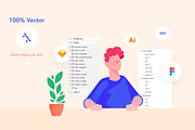 SaaS Illustration Kit, an Illustration by Base Design Studio (Thumbnail 3 of 13)