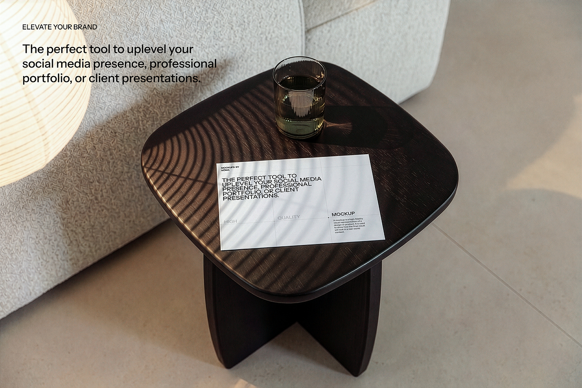 Premium 5x7 Card Mockup Set, an Advertising Mockup by The Noma Studio (Photo 3 of 7)