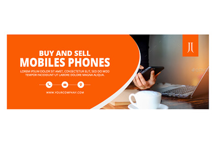 Animated Mobile Phone Facebook Cover, a Templates & Theme by Nisha Droch