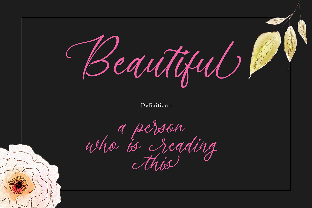 Sapha, a Script Font by rudiSasori (Photo 2 of 8)