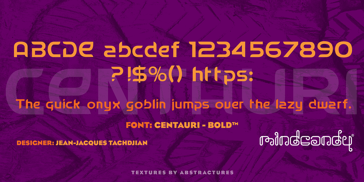 Centauri™, a Font by MINDCANDY (Photo 2 of 2)