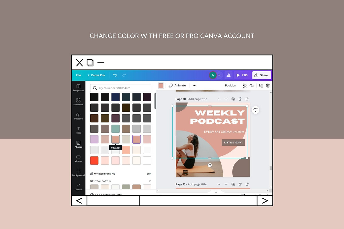 Fitness Coach Instagram Templates, a Social Media Template by Deepa Template Studio (Photo 14 of 18)