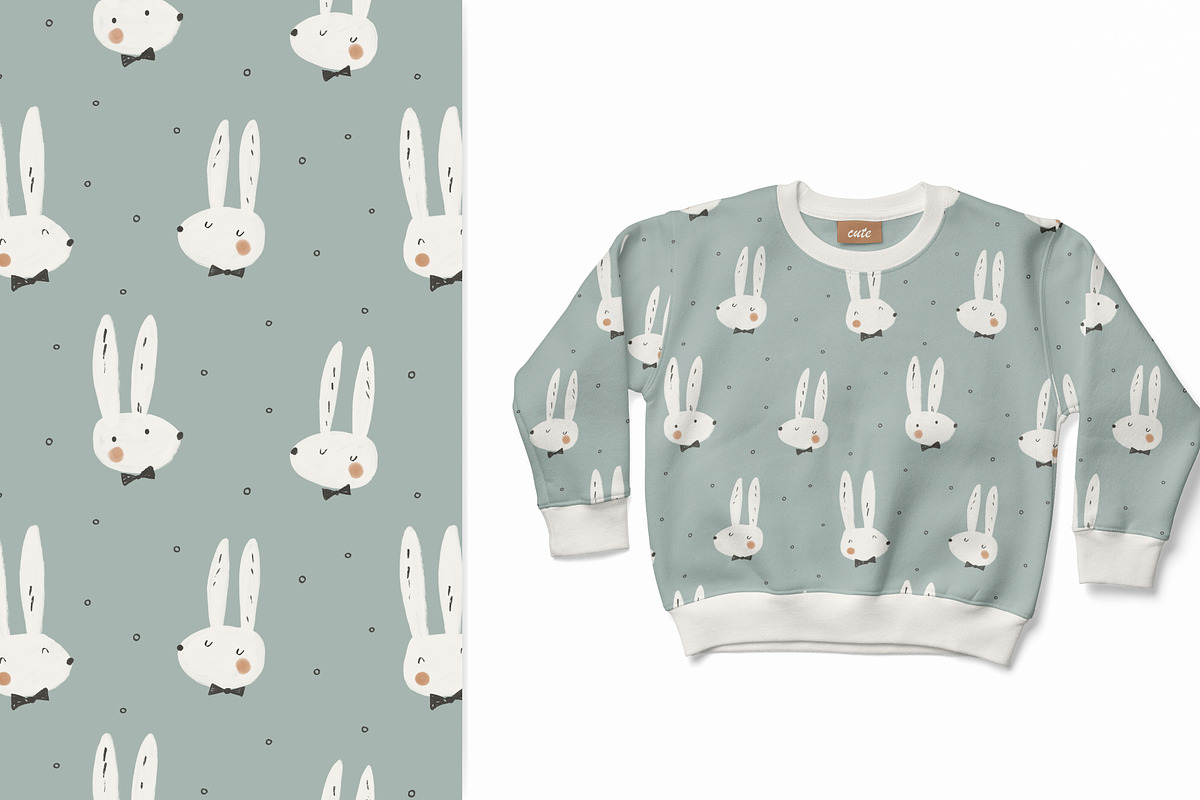 Mr. Rabbit, a Pattern Graphic by Olena Kuznietsova (Photo 8 of 11)
