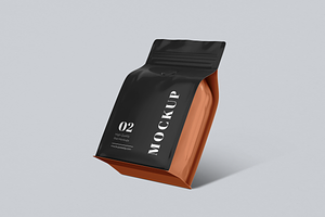 Coffee Bag Mockup Medium Size