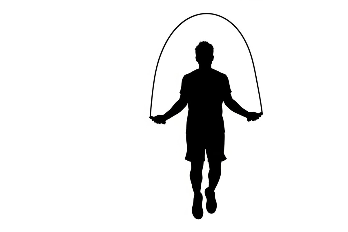 An energetic Jump Rope Silhouette, an Illustration by Amazin_art (Photo 2 of 31)