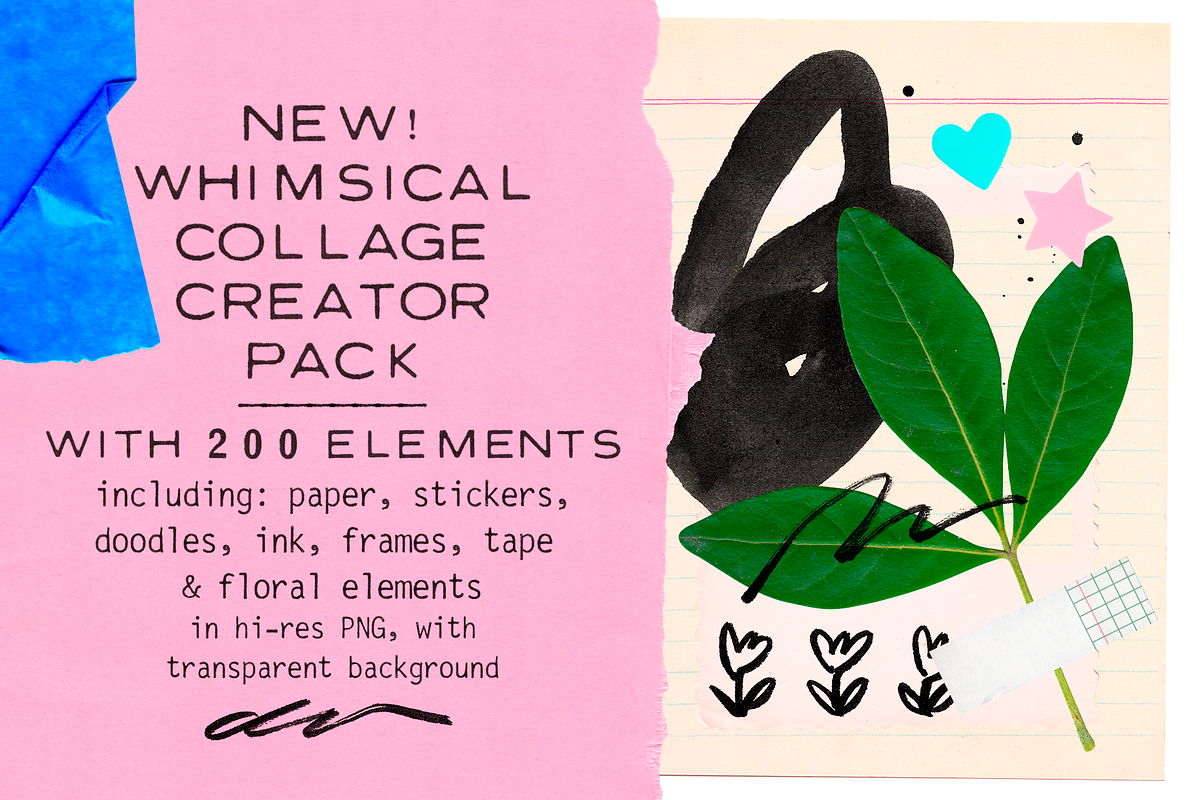 Ultimate Collage Creator Bundle, an Object Graphic by Ana's Fonts (Photo 5 of 14)