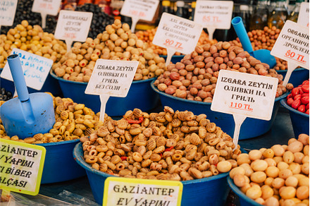 Different olives trading in the, a Food & Drink Photo by Jan Jack Russo Media