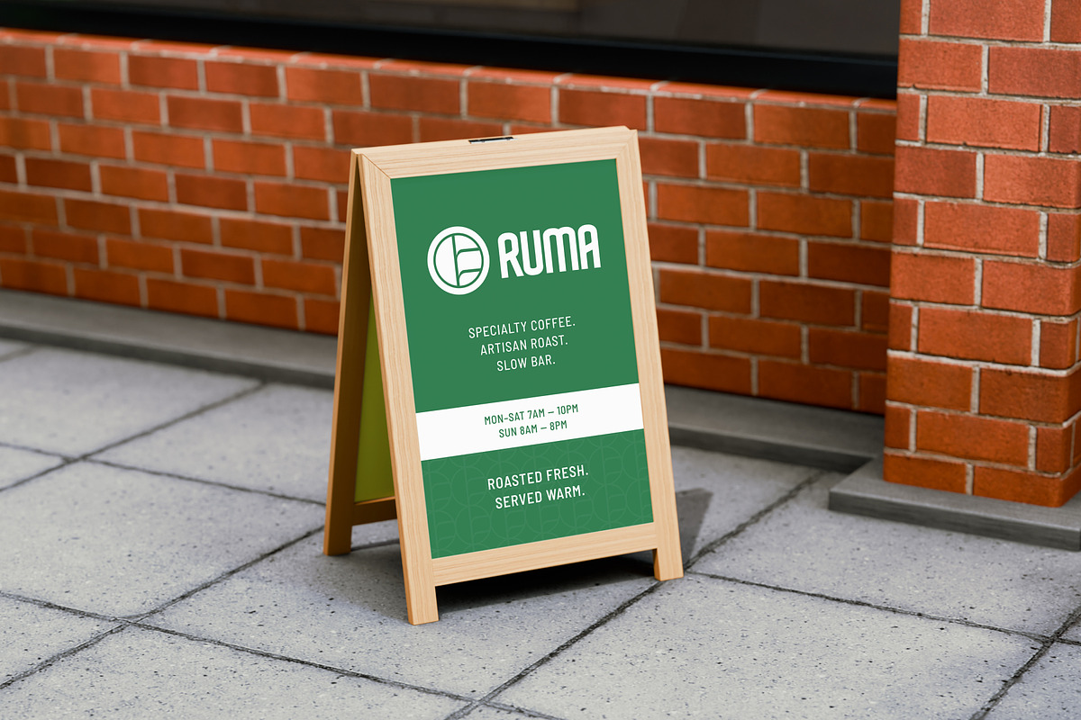 Restaurant Sign Board Mockup, a Product Mockup by SLAB! Design (Photo 6 of 6)