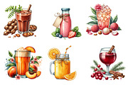 Juice Watercolor Clipart, an Illustration by SinaCreation (Thumbnail 2 of 5)