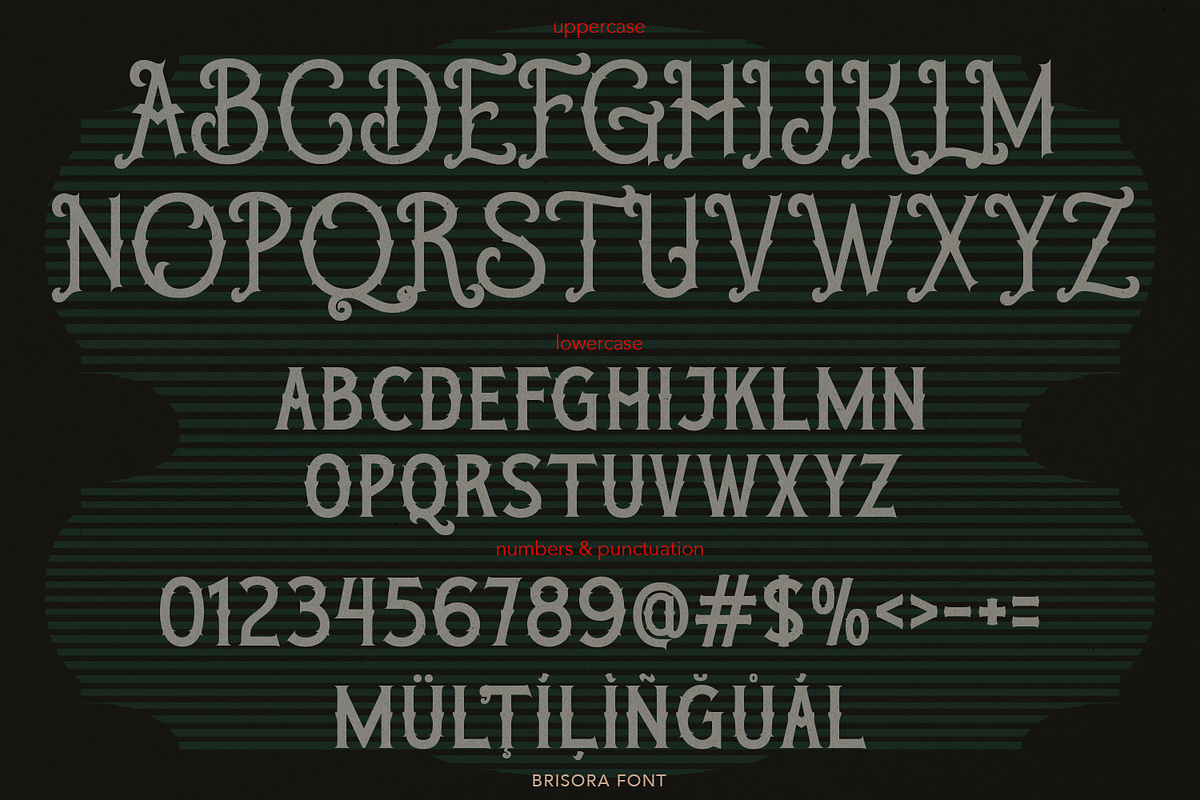 Brisora Victorian typeface, a Blackletter Font by TypeClassHeroes (Photo 6 of 10)