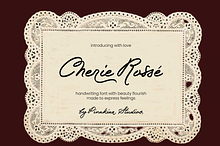 Cherie Rossé Handwritten Font