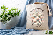 My Weekend is All Booked Book Lover, an Illustration by DreamPrint404 (Thumbnail 2 of 7)