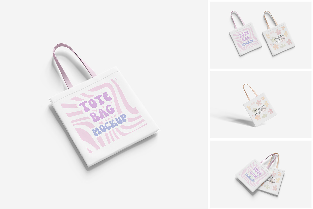 Canvas Tote Bag Mockup, a Product Mockup by MrLetters (Photo 1 of 5)