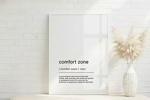 Comport Zone Definition Wall Art