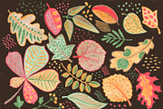 Autumn Leaves Seamless Patterns, a Pattern Graphic by RabbitAndPencil (Thumbnail 5 of 6)