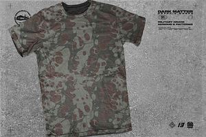 Seamless Marbled Camouflage Pattern