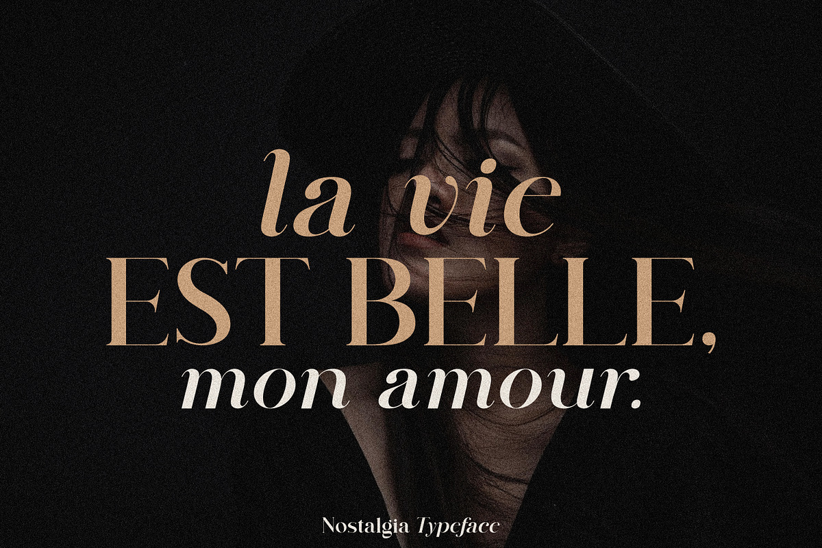 Nostalgia Typeface, a Serif Font by MaxArt Foundry (Photo 9 of 20)