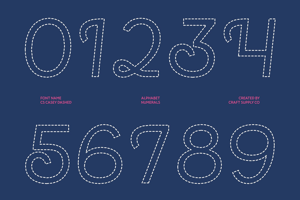 CS Casey Dashed, a Script Font by Craft Supply Co. (Photo 6 of 8)