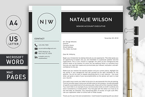 2 Page Resume Template CV Template