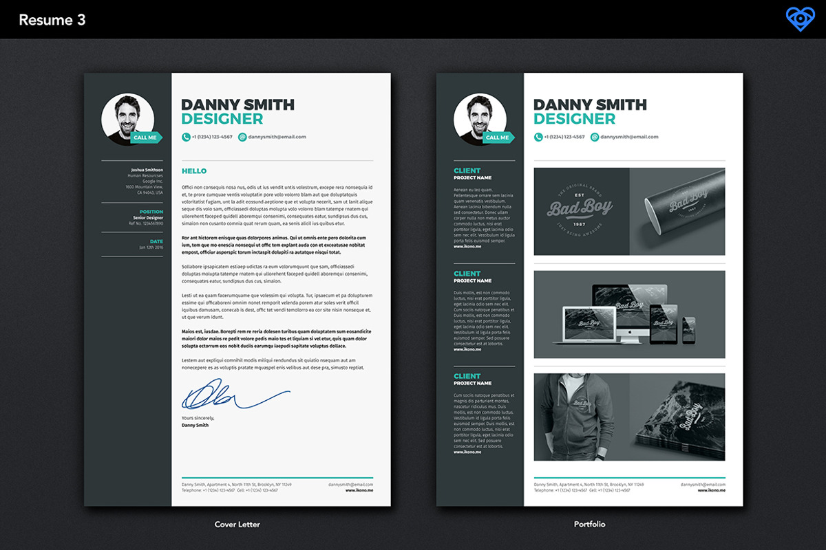 Resume 3, a Resume Template by ikono.me (Photo 4 of 6)