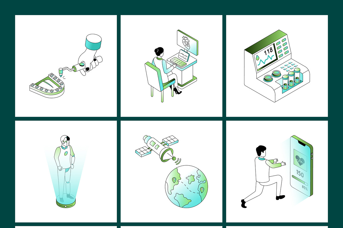 200 Future Tech and Innovation, a Technology Illustration by Prosymbols (Photo 16 of 16)